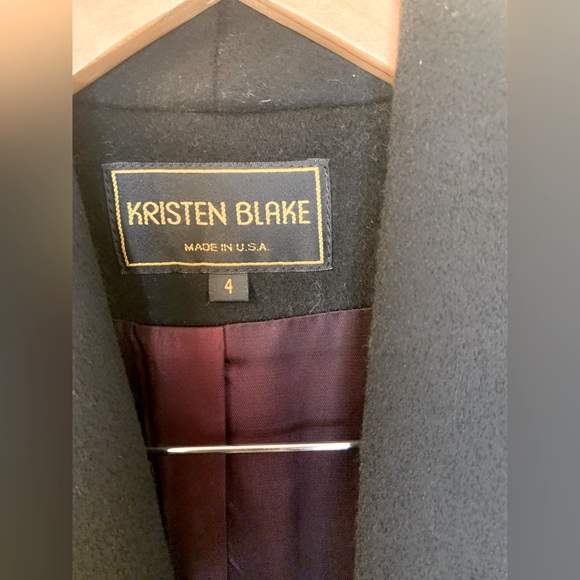 Kristen Blake Black Wool Coat - Picture 5 of 8
